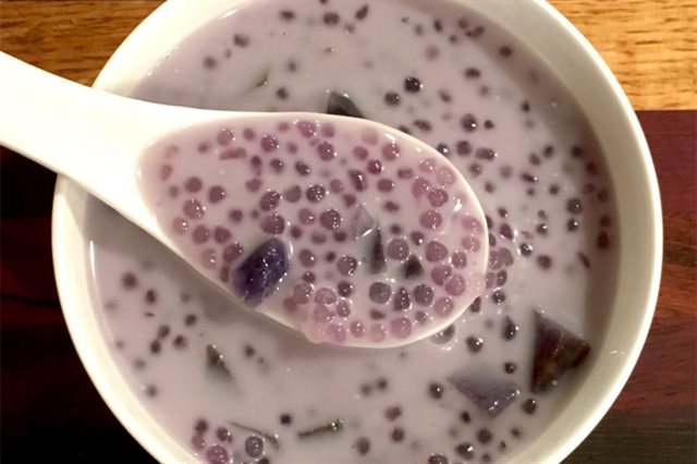 Chè Khoai Tím Bột Báng