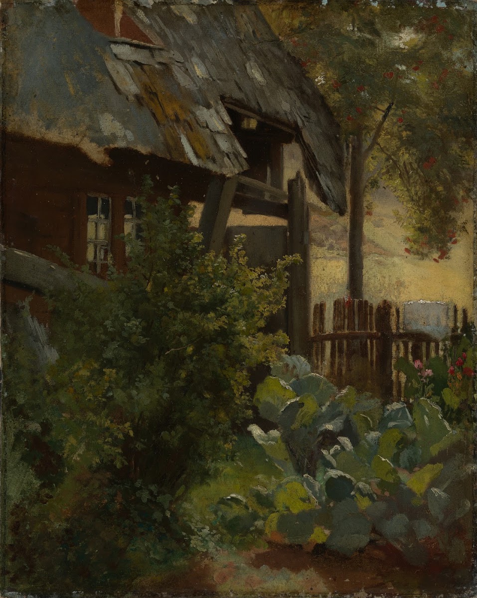 Kohlgarten mit Hausecke 1862