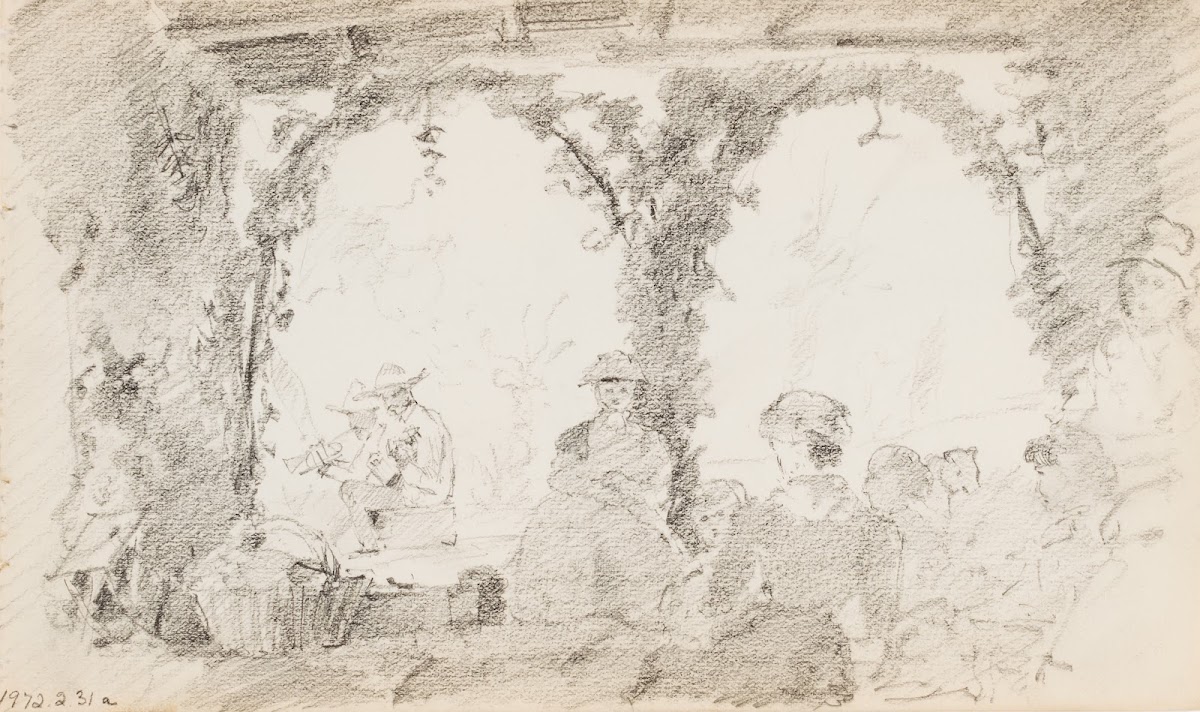 Seated Figures and Musicians