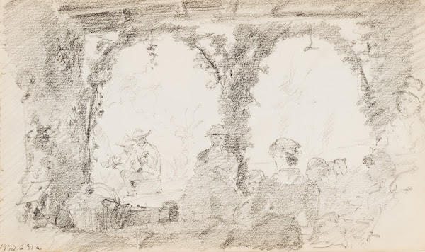 Seated Figures and Musicians