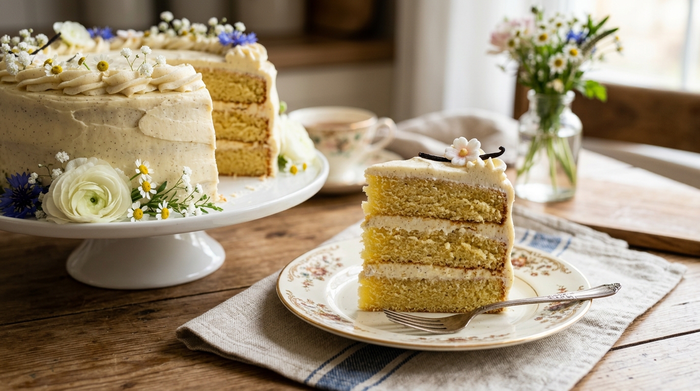 Soft and Fluffy Vanilla Cake Recipe – Classic Homemade Vanilla Cake Guide