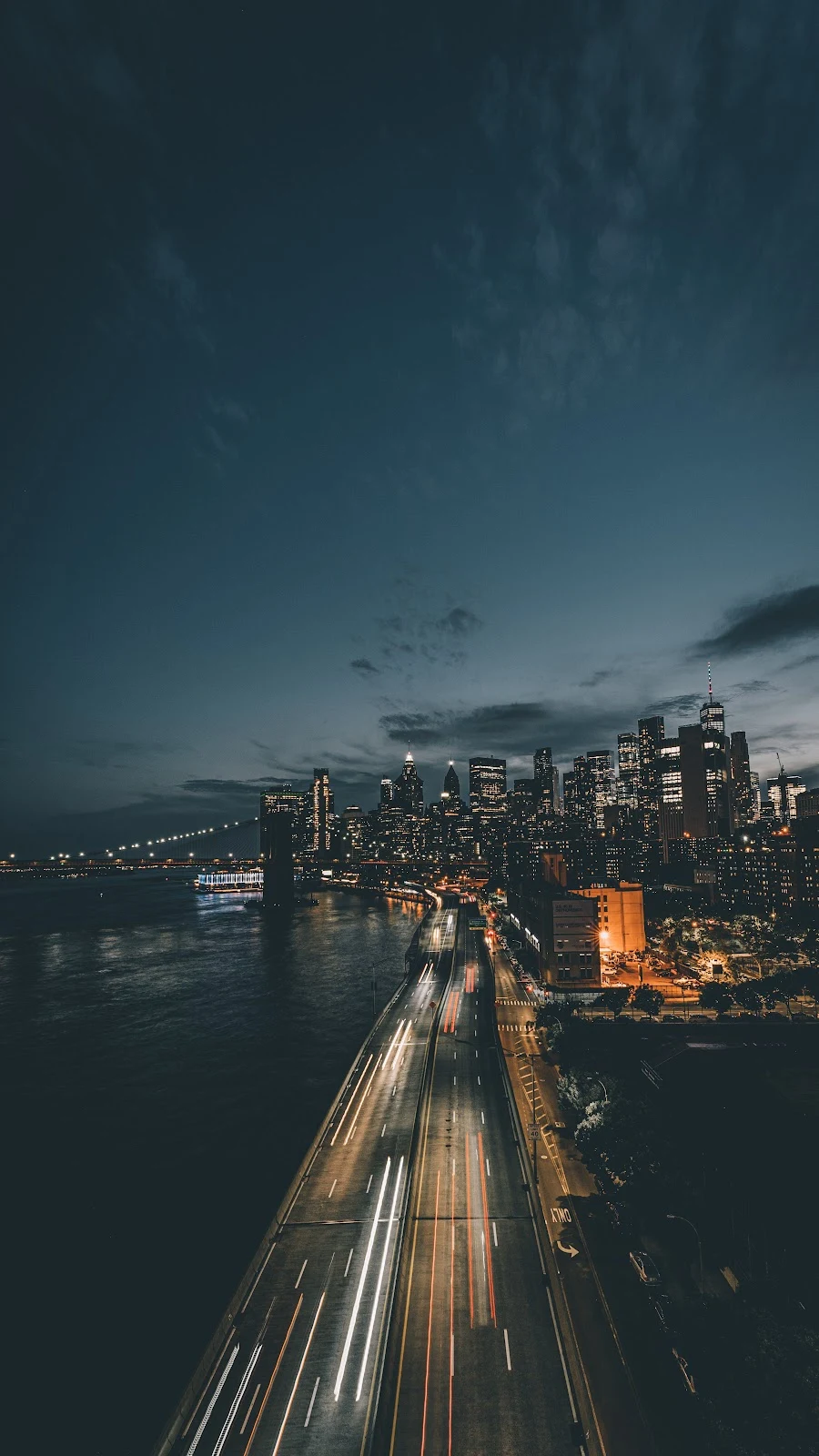 A Cool Night, City, Cloud, Water, Building 5K iPhone Wallpaper for Free Download in High Quality [3319x5902]