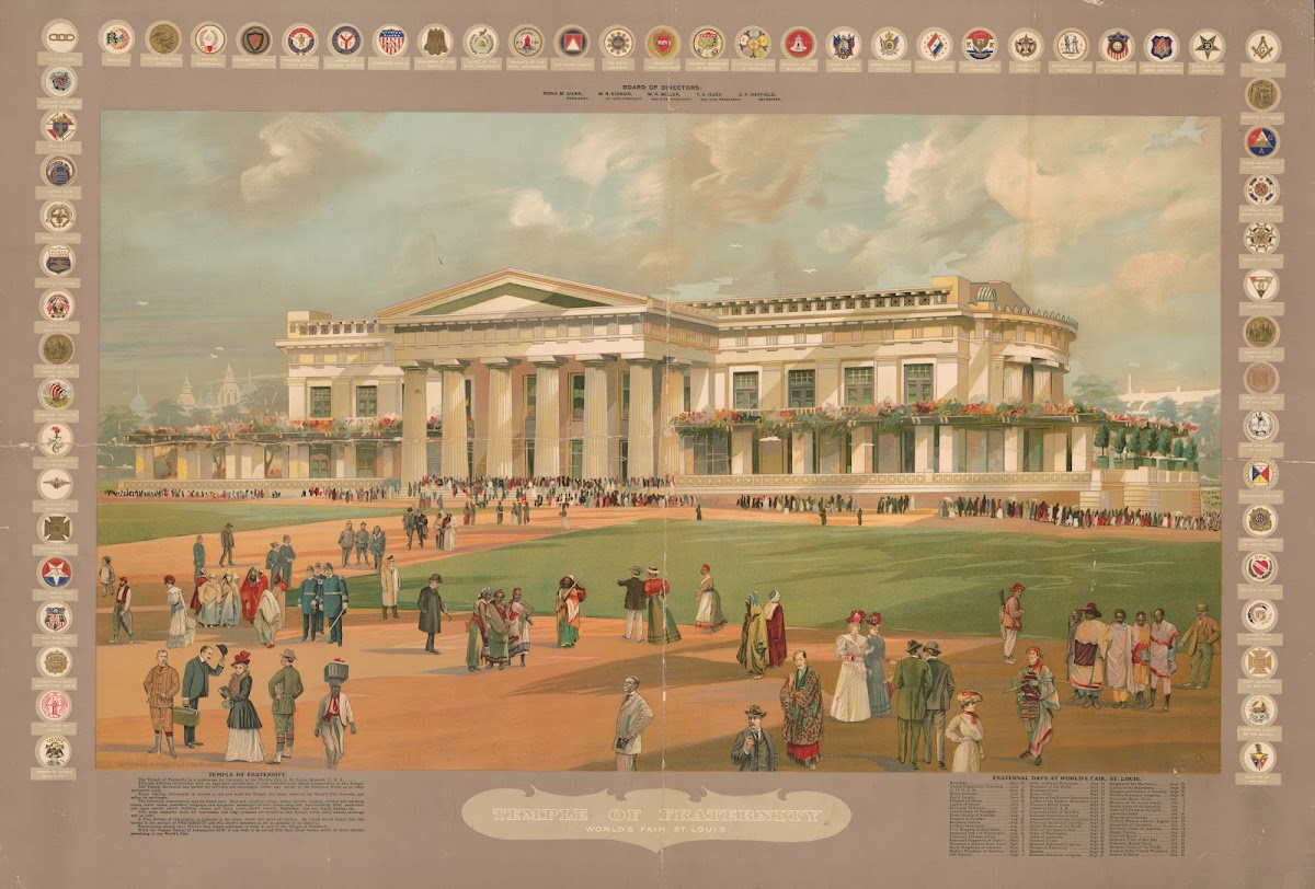 Temple of Fraternity Worlds Fair St Louis 1882