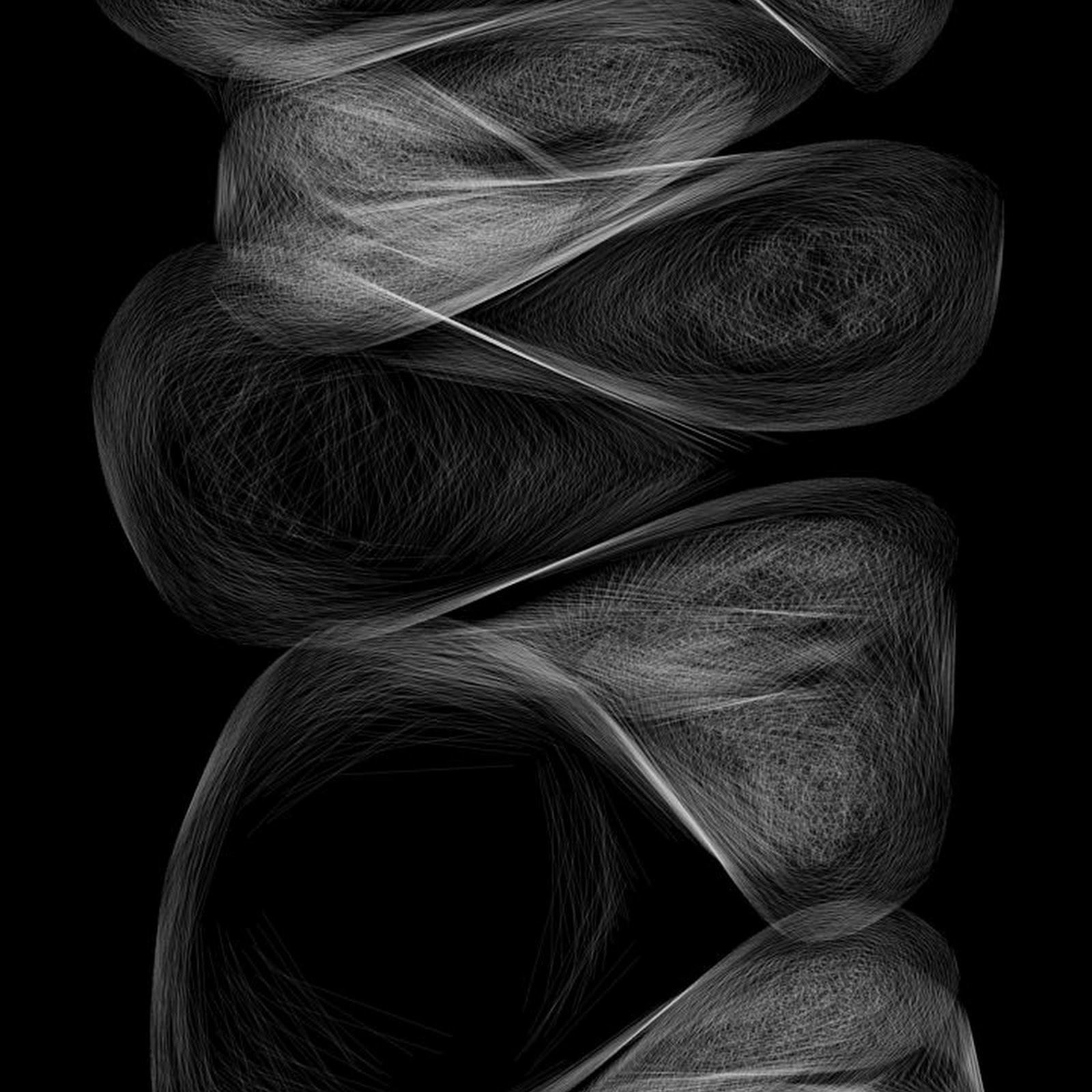 Download Abstract White Line Swirls iPhone