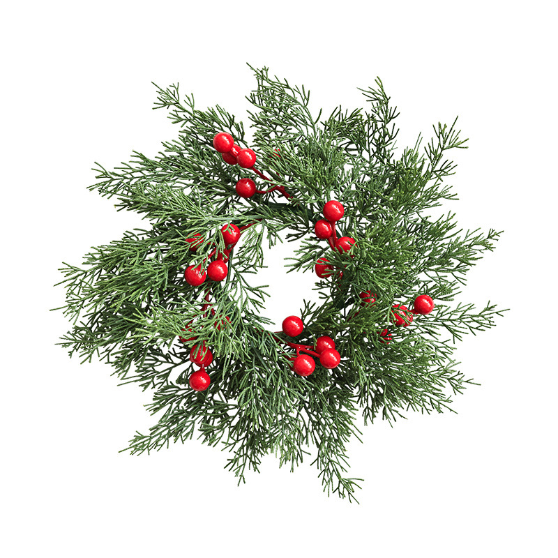 Christmas wreath for candle holders