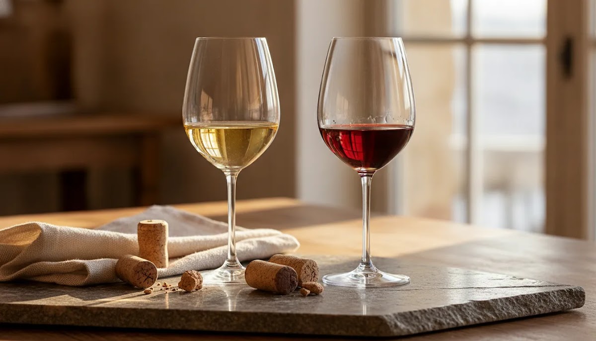Best Burgundy vintages comparison of Pinot Noir and Chardonnay in elegant glasses