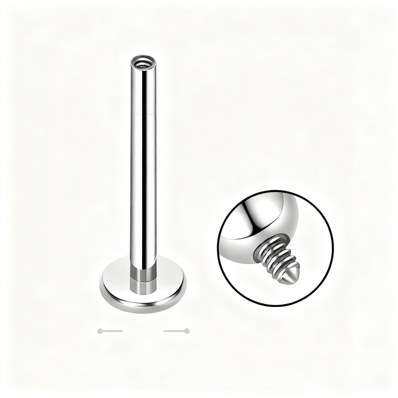 Titan-Piercingstab mit Innengewinde