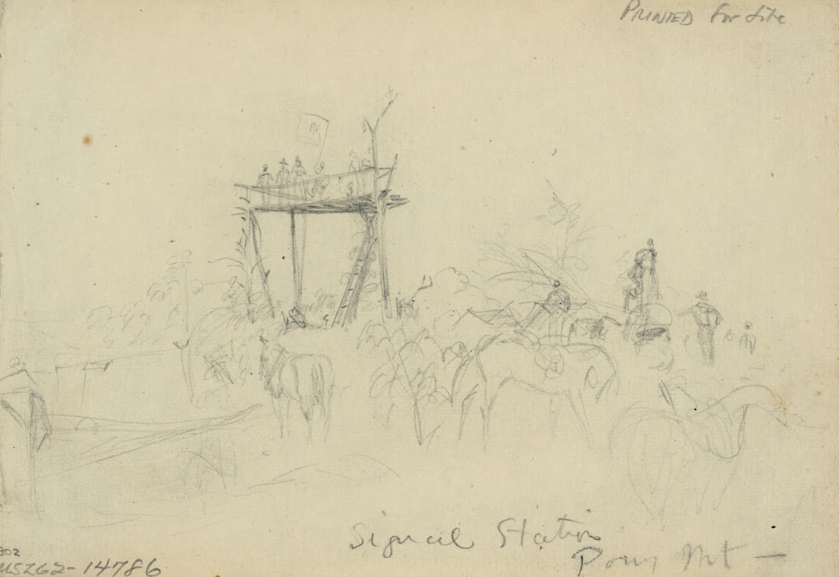 Signal Station Pony Mt 1863