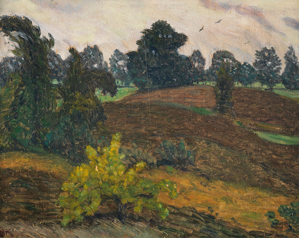 Stürmischer Tag über der Heide 1917