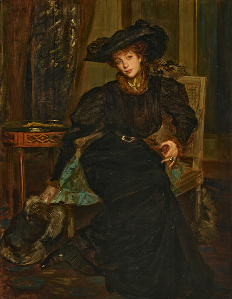 Lady in Black circa 1890