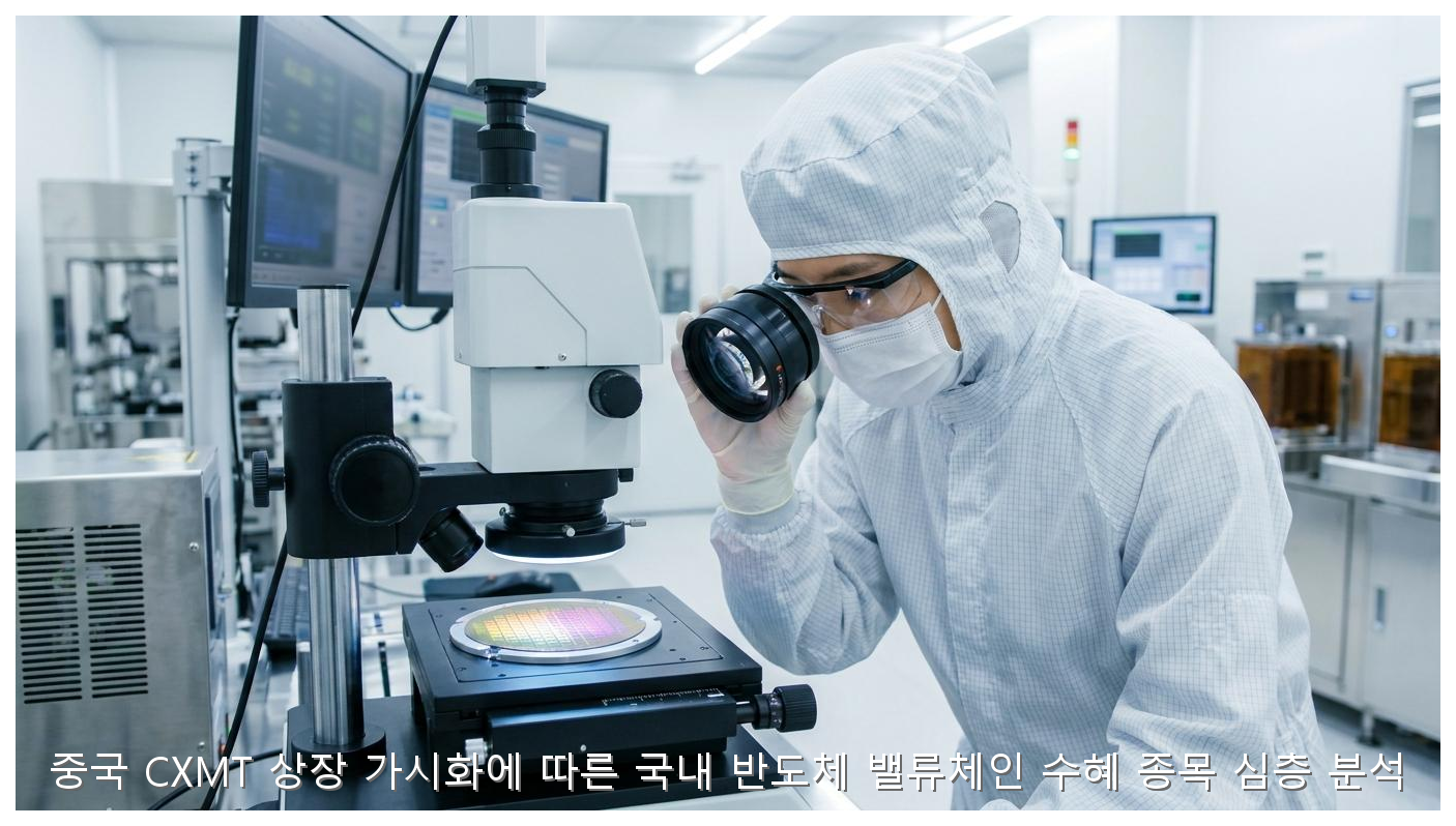 중국 CXMT 상장 가시화에 따른 국내 반도체 밸류체인 수혜 종목 심층 분석 핵심 안내 및 분석 인포그래픽 (3)