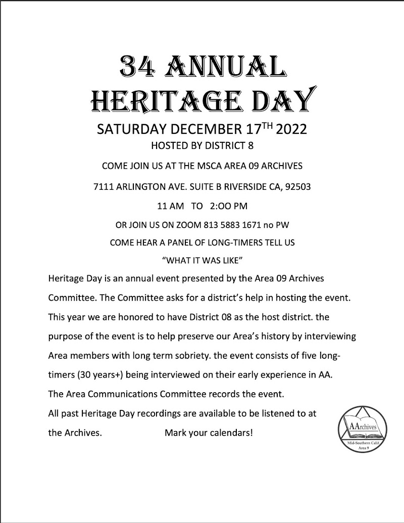 Flyer: 34th Annual Heritage Day