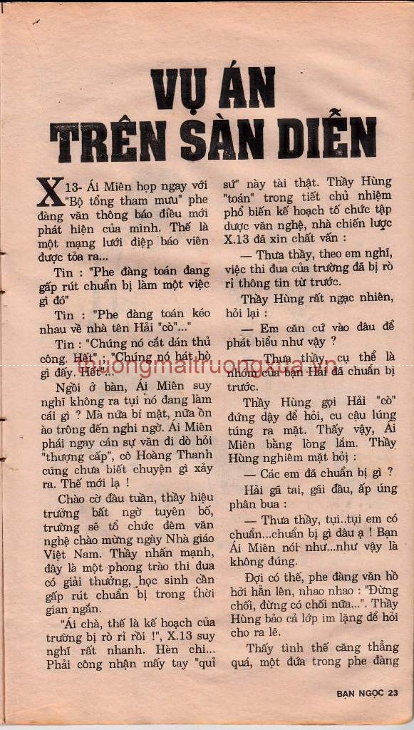 Tập san thơ văn : Bạn ngọc (số 14 - 1994) - Trang 23