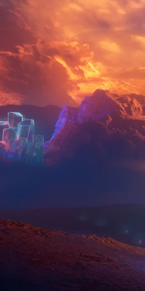 Sci-Fi, Futuristic, Landscape, Robot 2K Wallpaper Background