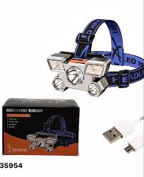 Linterna Frontal LED Recargable por USB