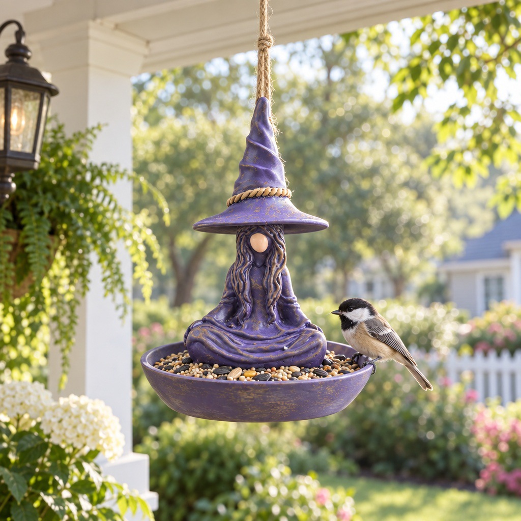 Decorative Bird Feeder Made of Resin