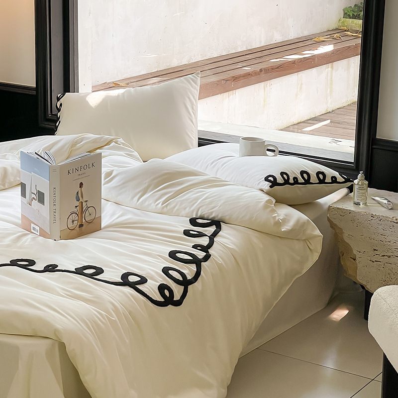 Nordic Bedding Set, Long-Staple Cotton, Embroidered