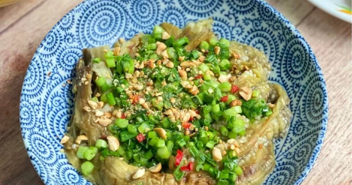 Cà Tím Nướng Mỡ Hành