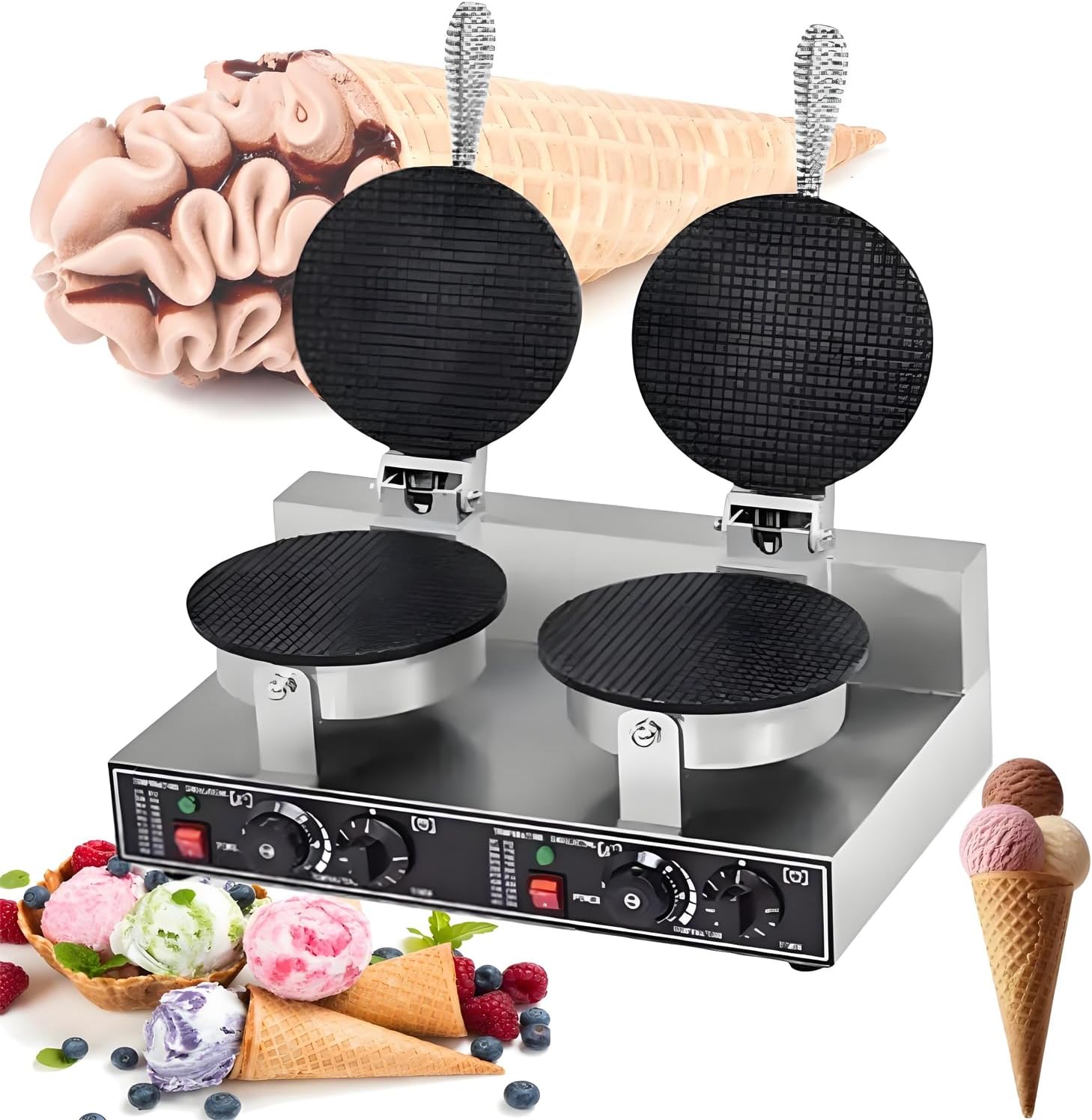 Photo 2 of Industrial Round Waffle Maker (double)
