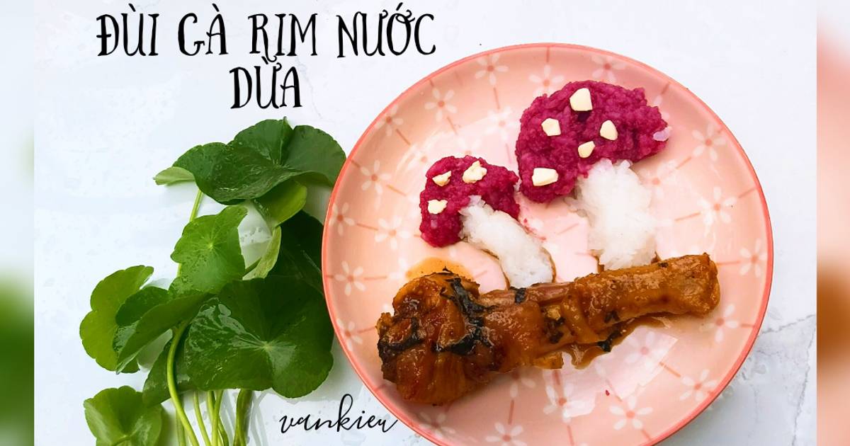 Đùi gà rim nước dừa