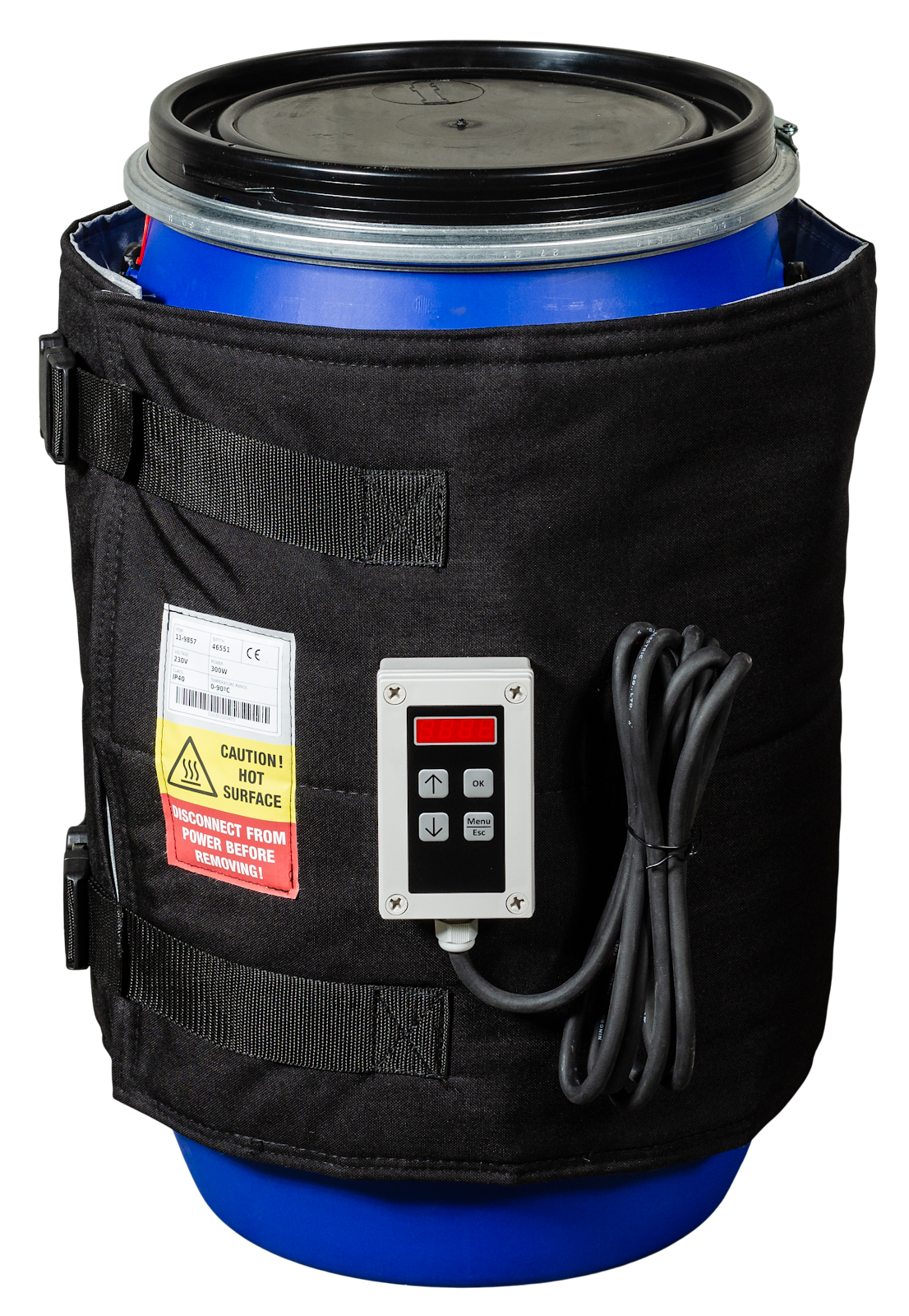 Vatverwarmer 50-60L met digitale controller (0-90°C) – 300W