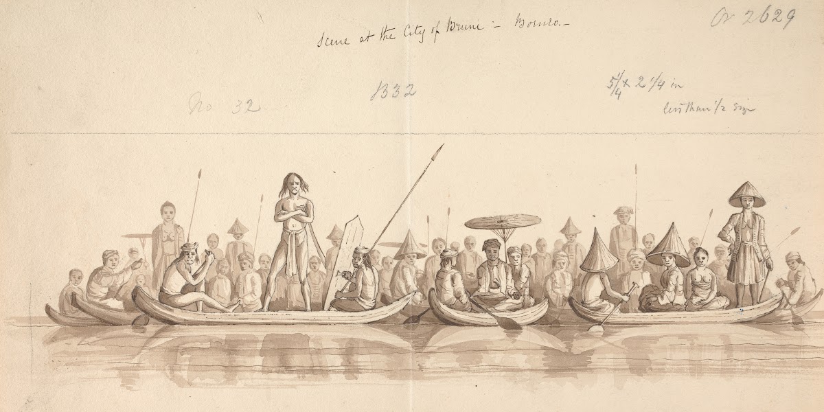 Scene at the City of Bruni Bornia 1848