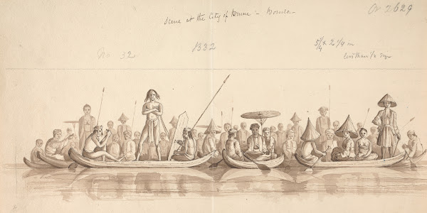Scene at the City of Bruni Bornia 1848