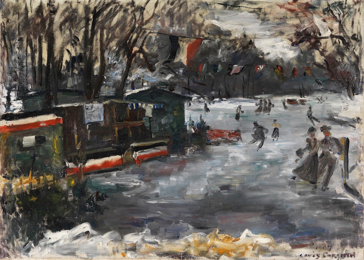 Eisbahn im Berliner Tiergarten 1909