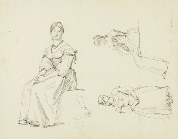 Femme de Sona trois poses
