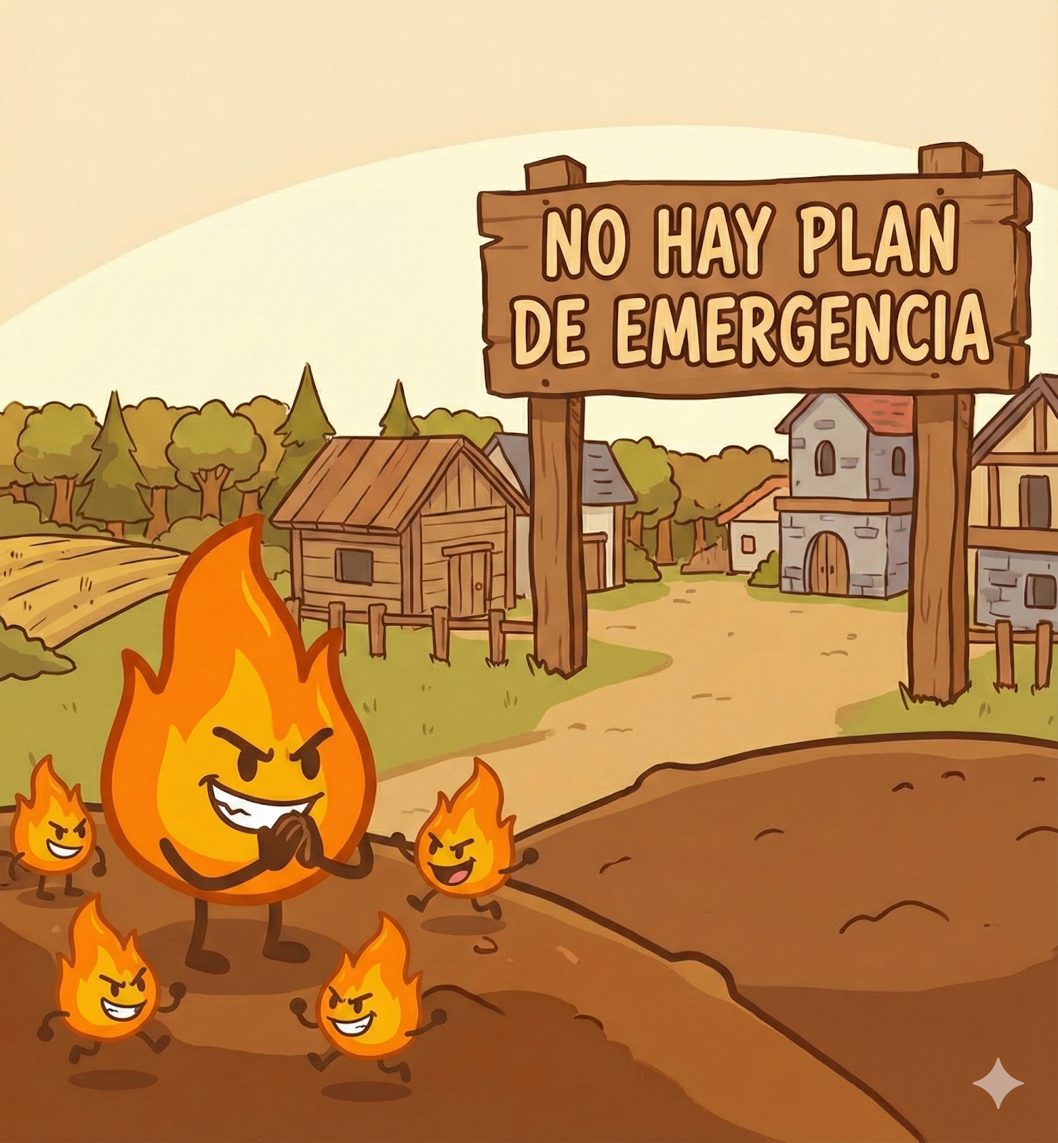 Xispas en pueblo sin plan