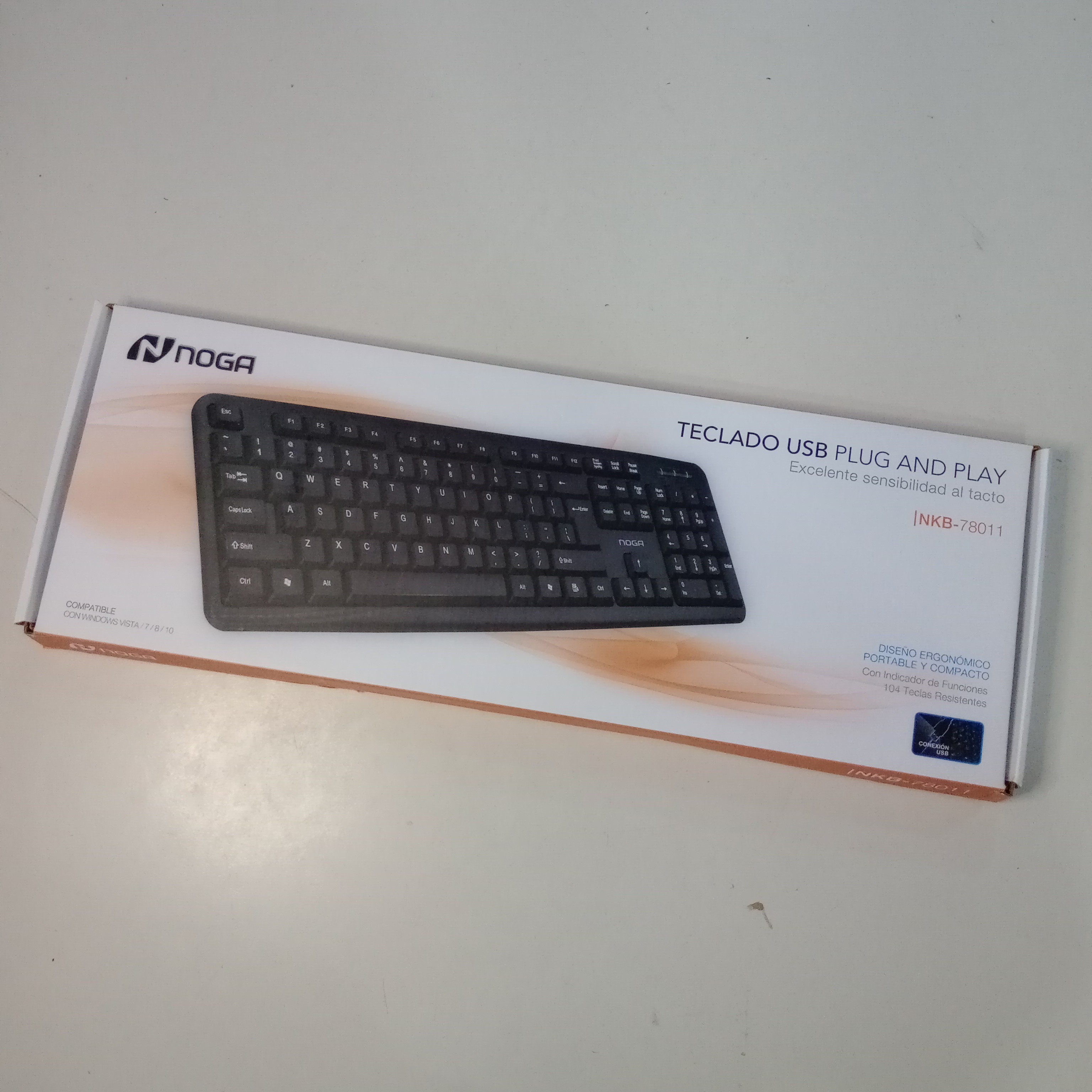 Teclado PC Noga NKB78011 C/Cable 2