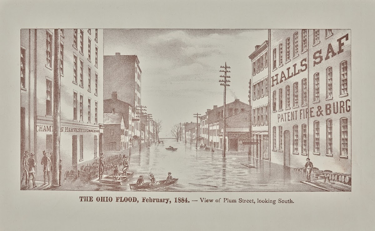 View of Plum Street looking south 1884