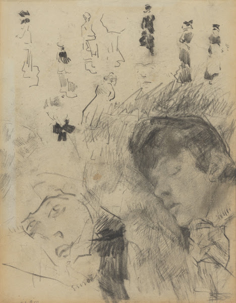 Ensors slapende zuster en figuren from 1880 until 1885