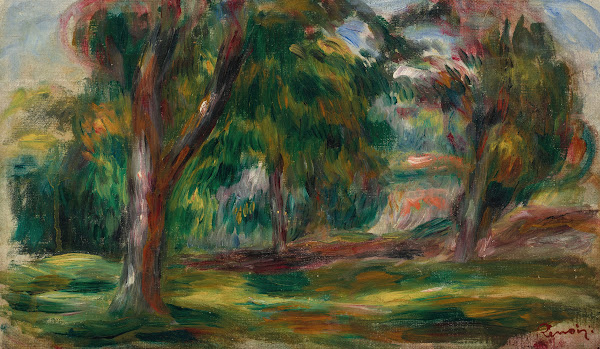 Pré et arbres 1893