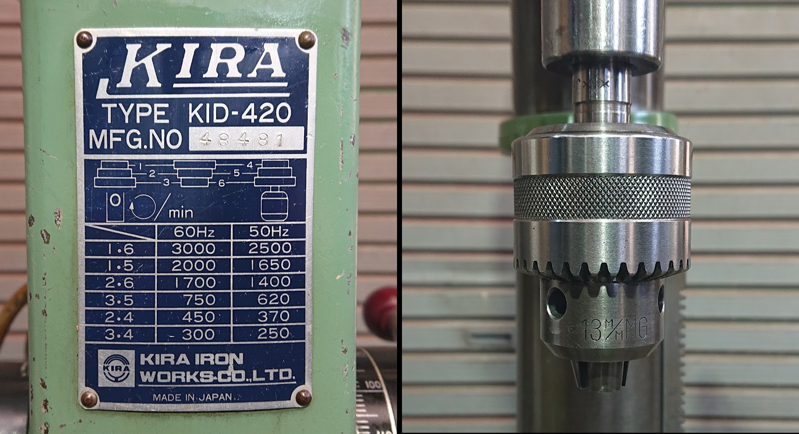 ☆KIRA キラ★卓上ボール盤★KID-420☆