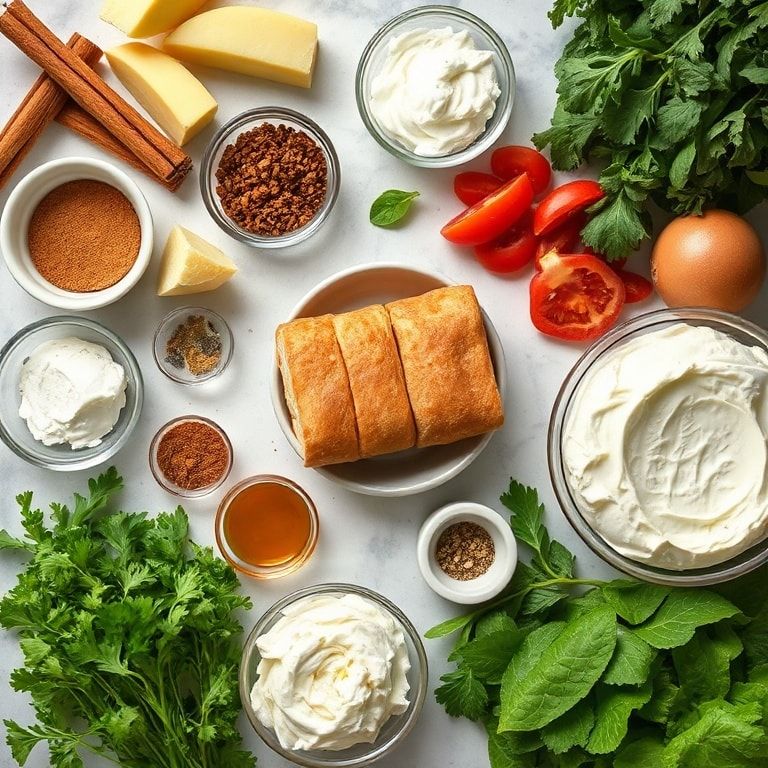 Ingredients for Easy Keto Cinnamon Cream Cheese Roll-Ups Snack: Quick & Flavorful Keto Bite