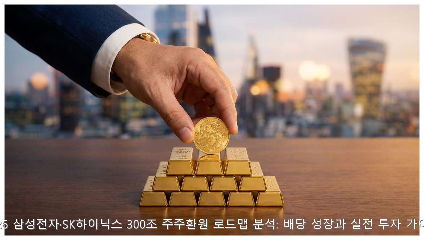 2026 삼성전자·SK하이닉스 300조 주주환원 로드맵 분석: 배당 성장과 실전 투자 가이드 핵심 안내 및 분석 인포그래픽 (3)