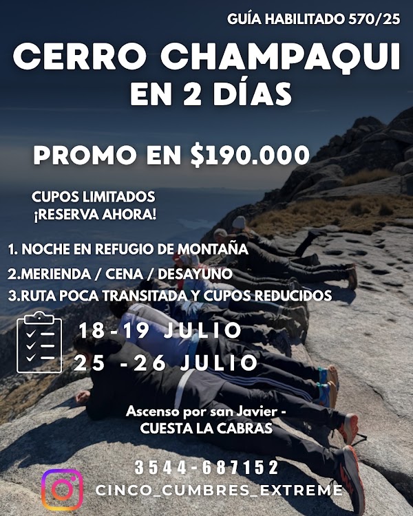 Cerro Champaquí en 2 días