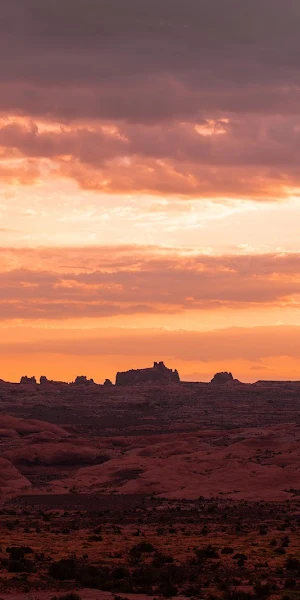 Desert Landscape, Sunrise, Canyonlands, Utah 5K Wallpaper Background