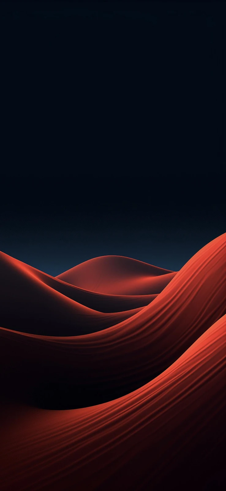 Abstract Art, Red Flowing Lines, Dark Aesthetic, Minimalist Design Full HD iPhone Wallpaper Background (1344x2912)