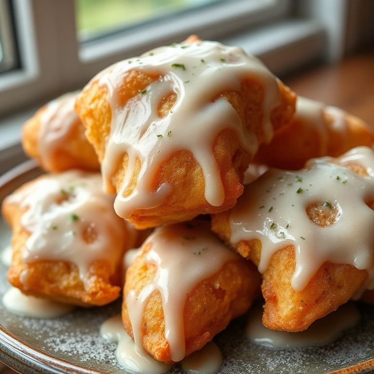 Easy Glazed Buttermilk Beignets Recipe for Sweet Treats: Crispy Homemade Delight finished