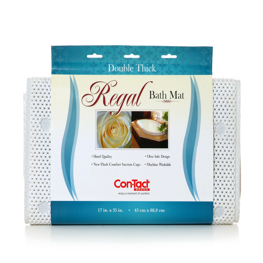 Tapete para regadera de PVC Contact® Regal color blanco