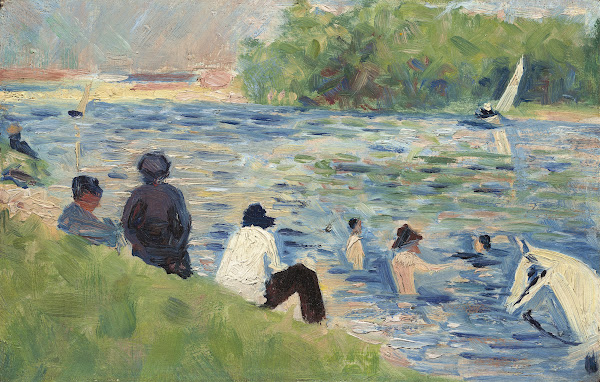Bathers Study for  Bathers at Asnières  1883 1884