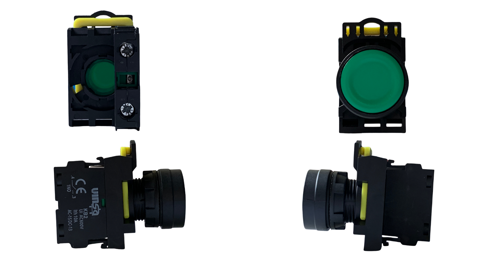 Push Button Momentary Green 1N/O