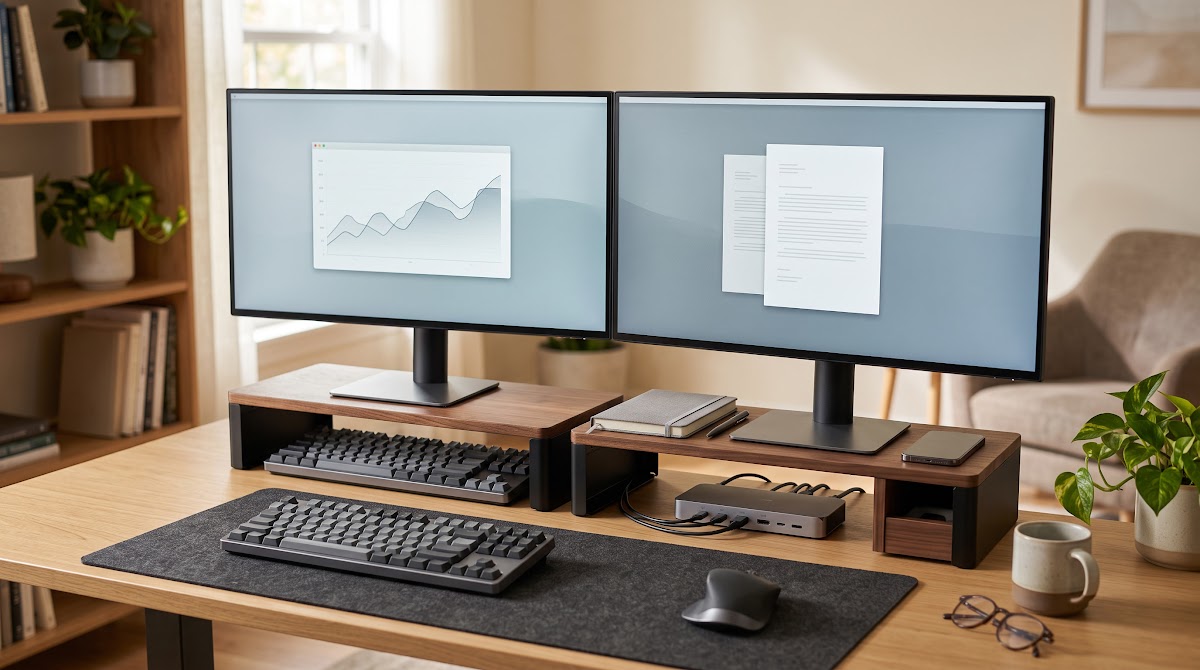 Best Monitor Stands with Storage for Home Offices (2026) - BEST PREMIUM — IN CONTEXT