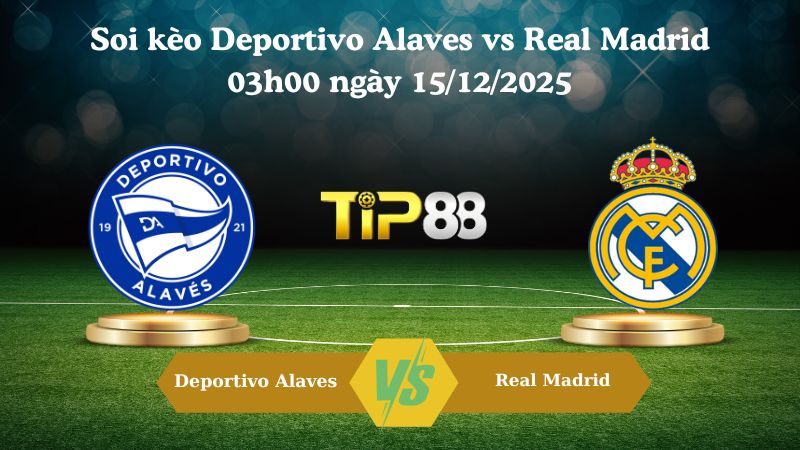 soi kèo Deportivo Alaves vs Real Madrid 03h00 ngày 15/12/2025