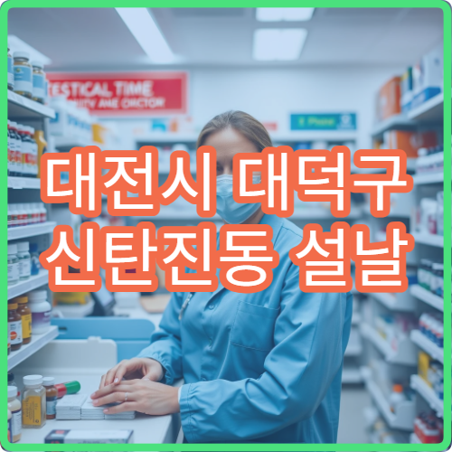 대전시 대덕구 신탄진동 설날 명절 연휴 문 여는 약국 찾기