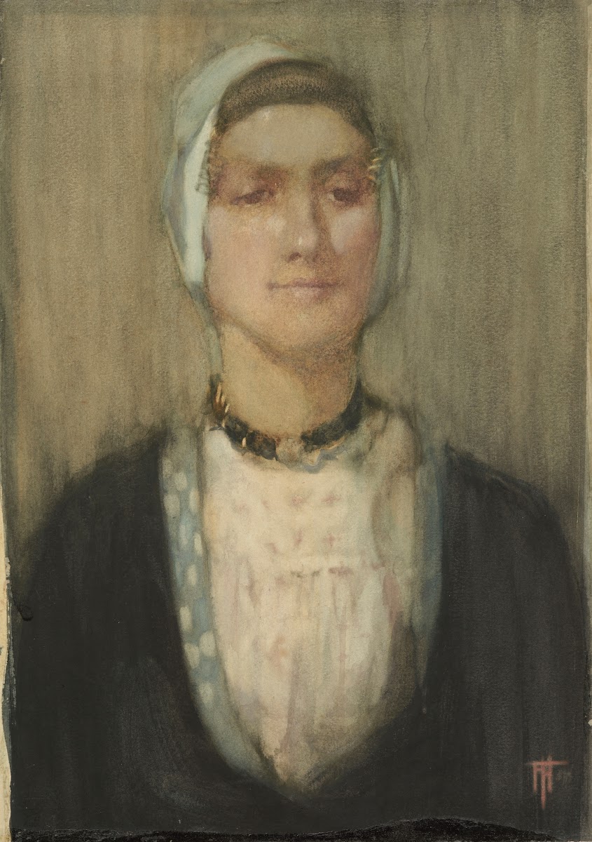 A Dutch girl circa 1907