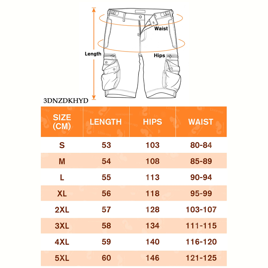 AOP Faux Denim Shorts with Belt