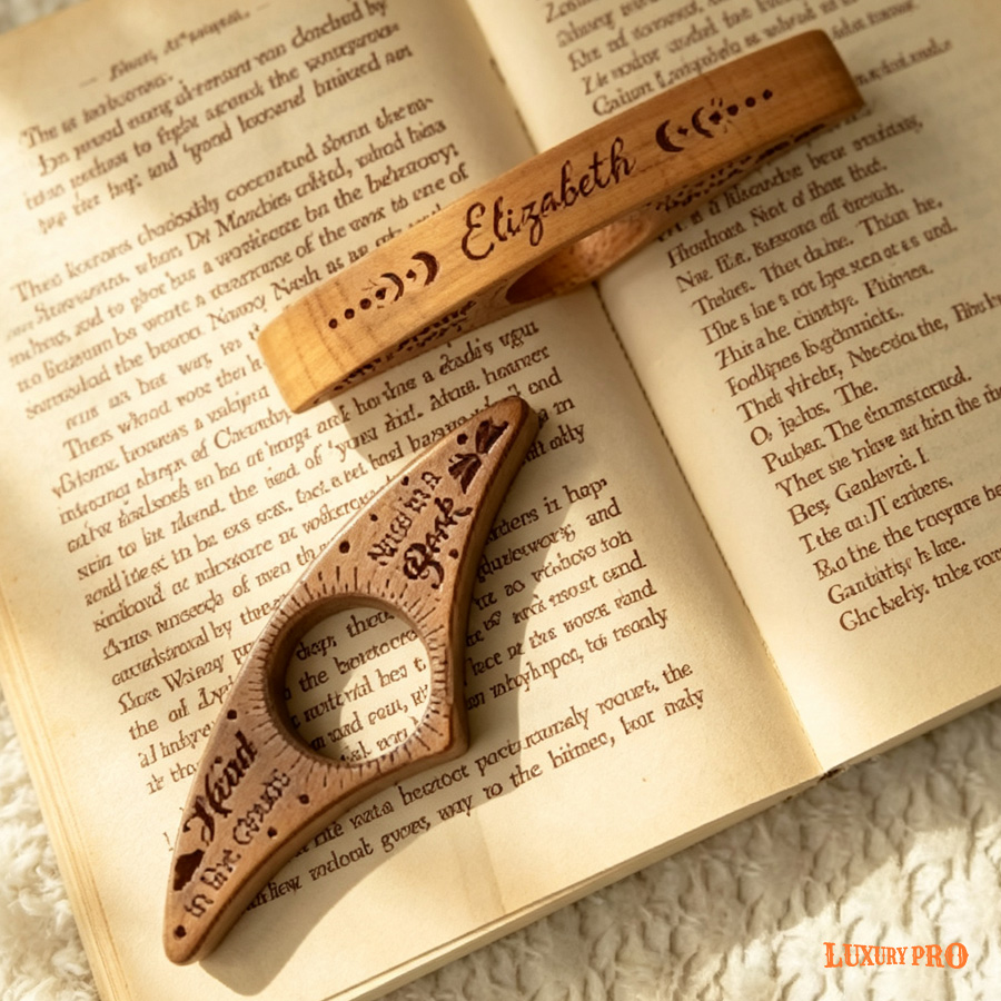 Wooden Book Page Holder